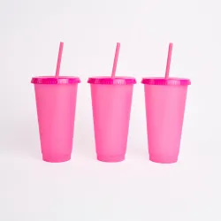 Vaso termo cromático x10 FUCSIA