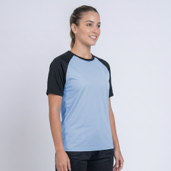 Camiseta Futbol PRO2 Celeste/Negro