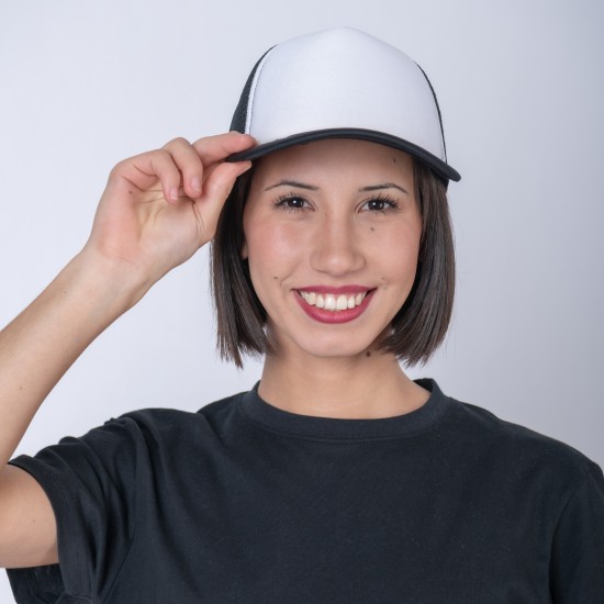 Gorro 5013 Trucker Negro/Blanco