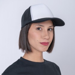 Gorro 5013 Trucker Negro/Blanco