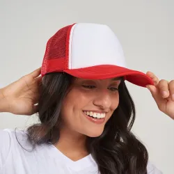 Gorro 5013 Trucker Rojo/Blanco