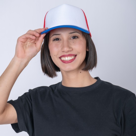 Gorro 5013 Trucker Francia/Rojo/Blanco