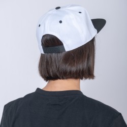 Gorro 5040 Visera Plana blanco/negro