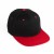 Gorro 5040 Visera Plana negro/rojo