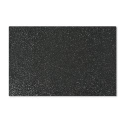 Goma Eva Glitter 60x40cm x10u. Negro