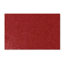 Goma Eva Glitter 60x40cm x10u. Rojo