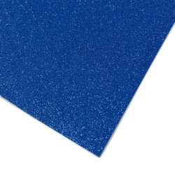 Goma Eva Glitter 60x40cm x10u. Azul