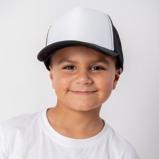 Gorro Niño Trucker 5011 Negro / Blanco