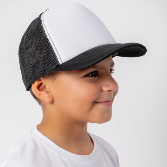 Gorro Niño Trucker 5011 Negro / Blanco