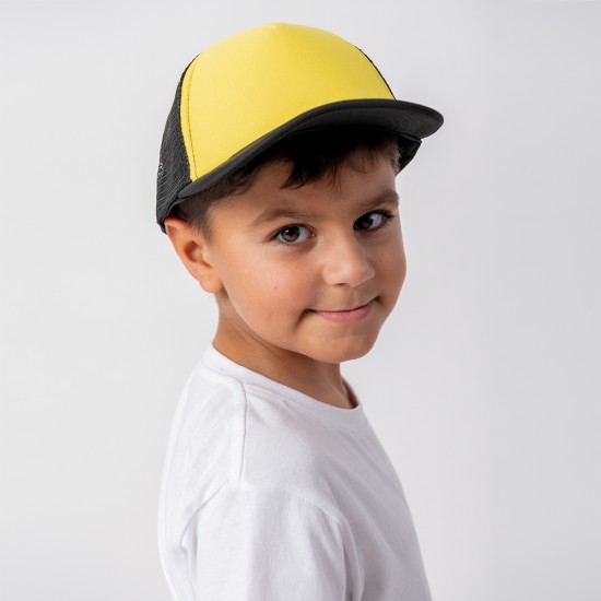 Gorro Niño Trucker 5011 Negro / Amarillo