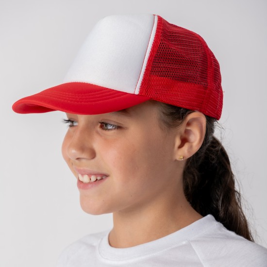 Gorro Niño Trucker 5011 Rojo / Blanco