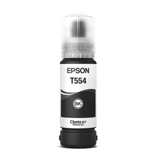 Botella de Tinta Pigmentada Epson T554 Negra