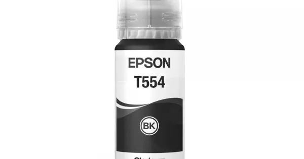 Botella de Tinta Pigmentada Epson T554 Negra