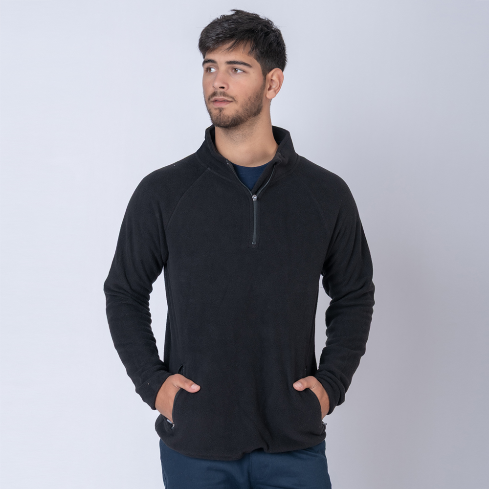 Buzo Polar medio cierre SW Negro