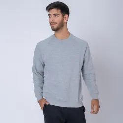 Buzo De Felpa Sw Gris Melange