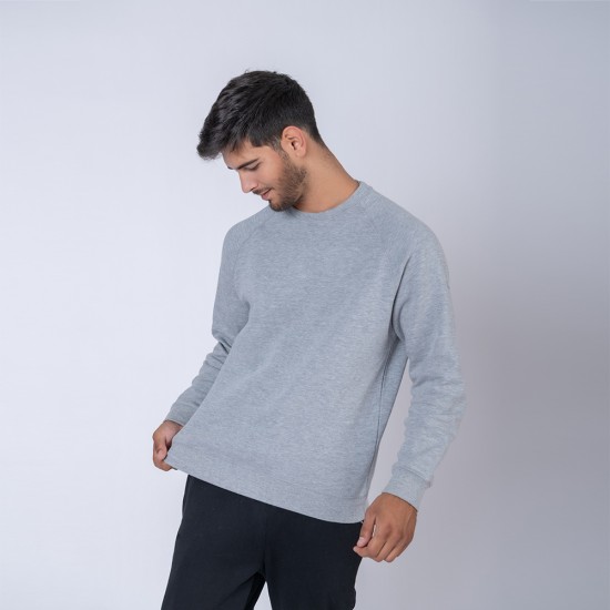 Buzo De Felpa Sw Gris Melange