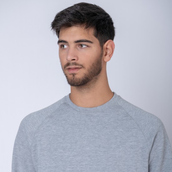 Buzo De Felpa Sw Gris Melange