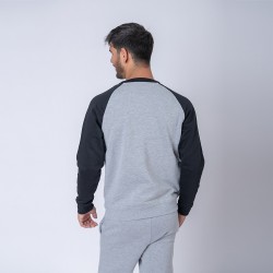 Buzo Felpa SW gris melange/negro