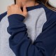 Buzo Felpa SW gris melange/azul Buzo Felpa SW gris melange/azul