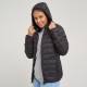 Campera Dama Inflada Puffer II Capucha SW Negro Campera Dama Inflada Puffer II Capucha SW Negro