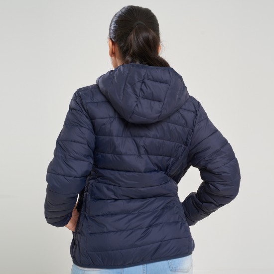 Campera Dama Inflada Puffer II Capucha SW Azul Campera Dama Inflada Puffer II Capucha SW Azul