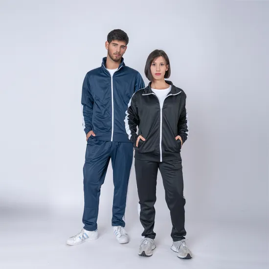 Campera deportiva negro/blanco