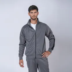 Campera deportiva gris/negro