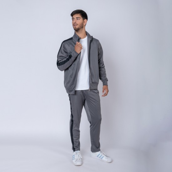 Campera deportiva gris/negro
