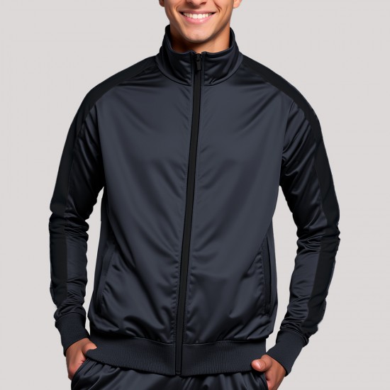 Campera deportiva gris/negro