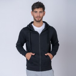 Campera Adulto Felpa Sw Negro