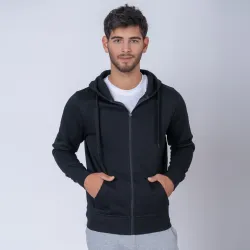 Campera Adulto Felpa Sw Negro