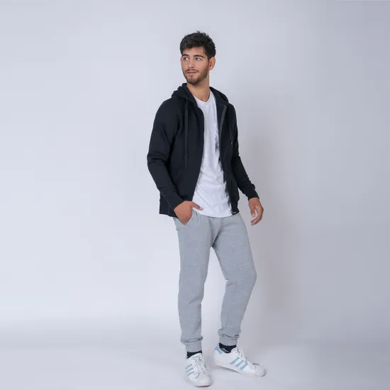 Campera Adulto Felpa Sw Negro