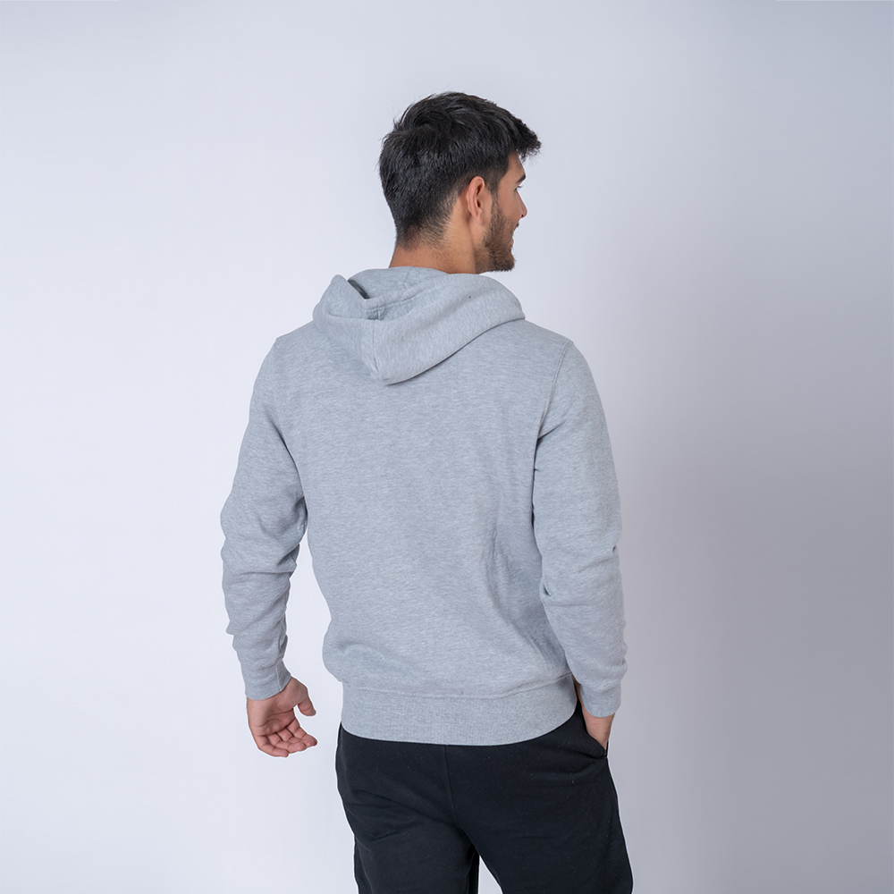Campera Adulto Felpa Sw Gris Melange
