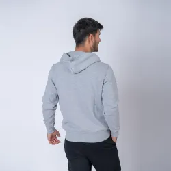 Campera Adulto Felpa Sw Gris Melange