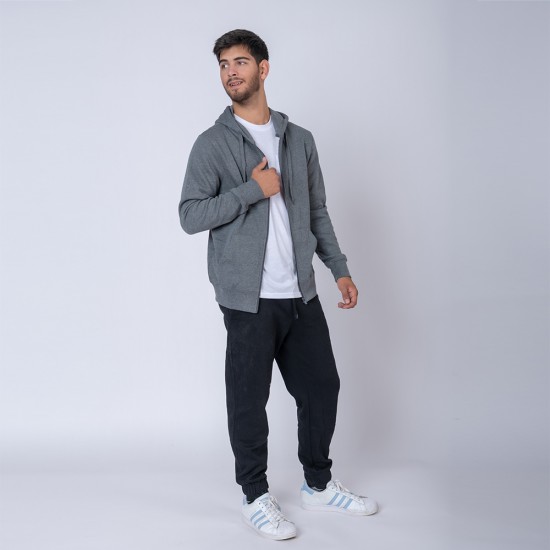 Campera adulto felpa SW gris topo