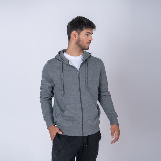 Campera adulto felpa SW gris topo