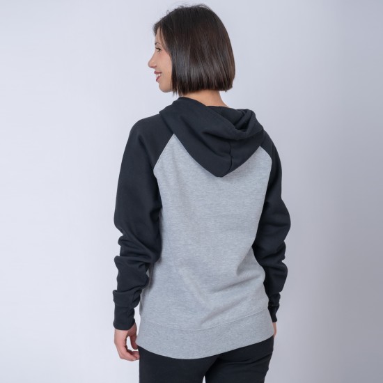 Canguro Felpa SW gris melange/negro