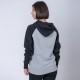 Canguro Felpa SW gris melange/negro
