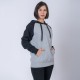 Canguro Felpa SW gris melange/negro
