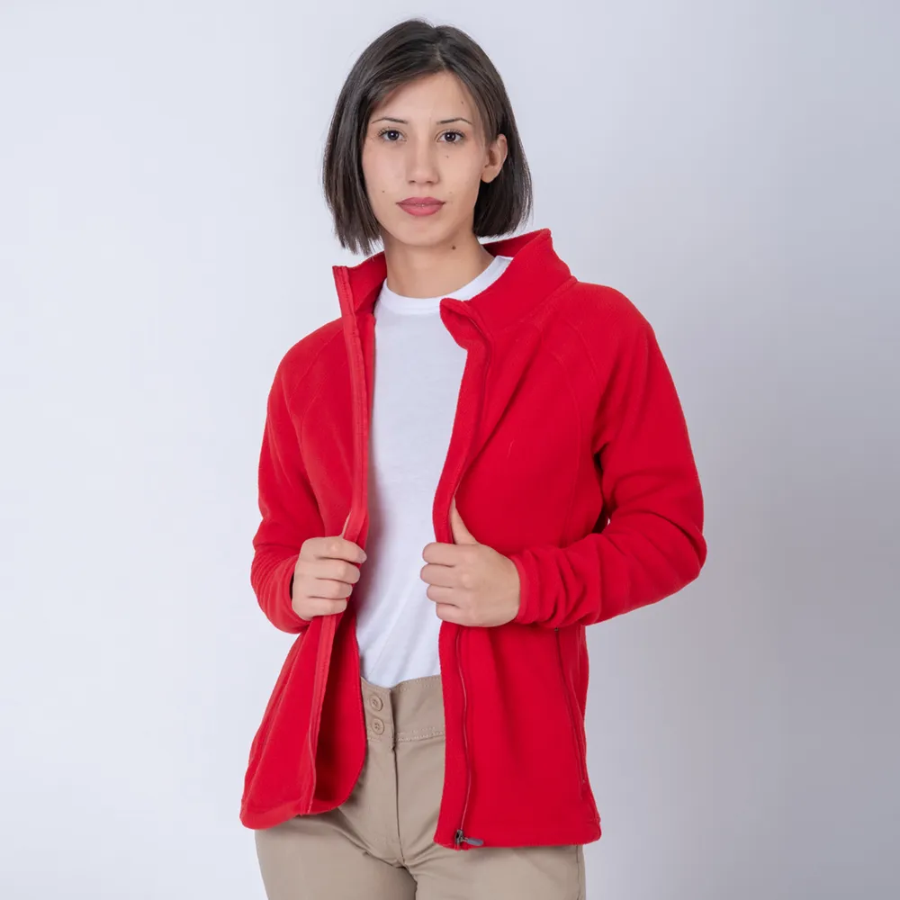 Campera Polar dama SW rojo