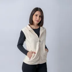 Chaleco Polar Dama SW Beige