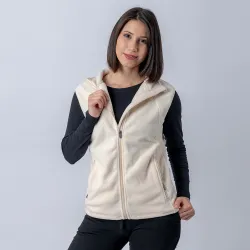 Chaleco Polar Dama SW Beige