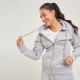 Campera Dama Felpa SW gris melange