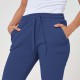 Pantalón Dama Felpa con puño SW Azul