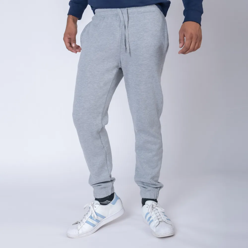 Pantalón Felpa Unisex Gris Melange