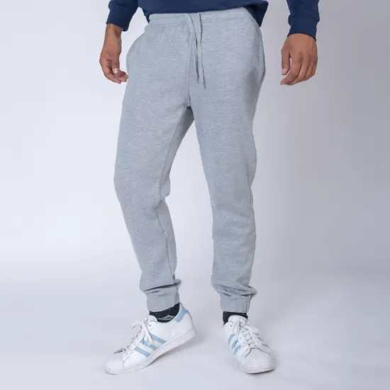 Pantalón Felpa Unisex Gris Melange