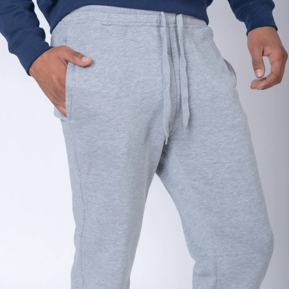 Pantalón Felpa Unisex Gris Melange