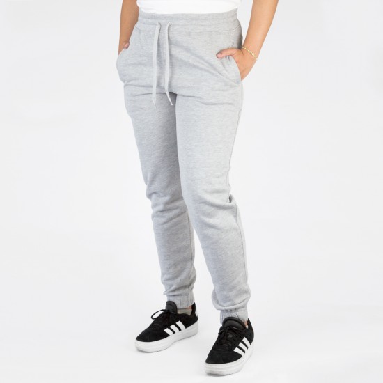 Pantalón Felpa Unisex Gris Melange