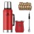 Combo Stanley Termo Mate Bombilla Rojo