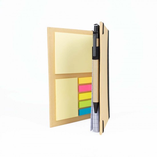 Libreta Eco C/Accesorios Negro